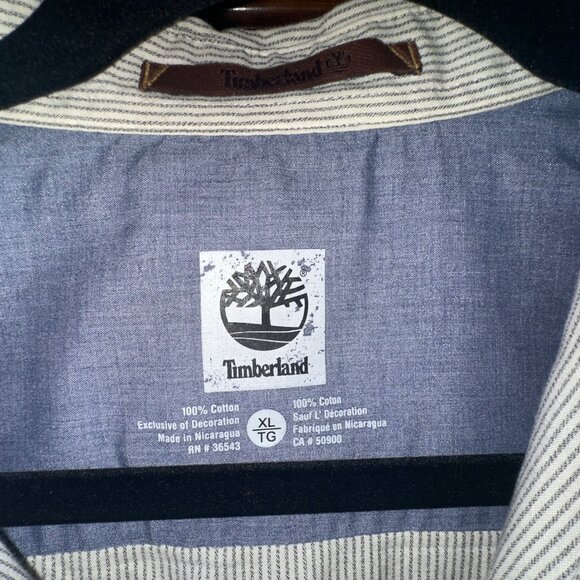 Timberland XL Snap Button Double Breast Pocket Dress Shirt - Picture 3 of 5